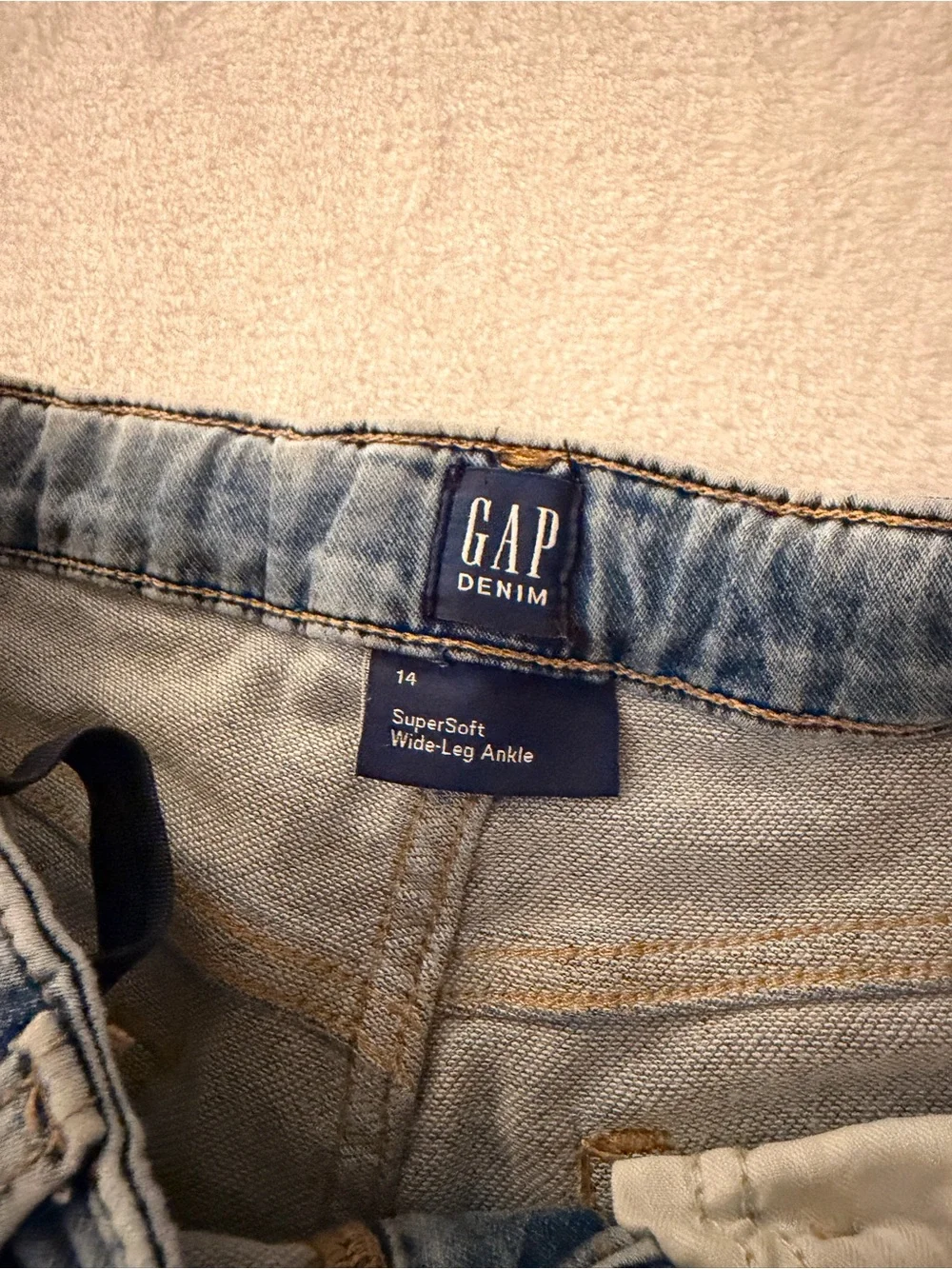 GAP Wide Leg Blue Jeans girls size 14